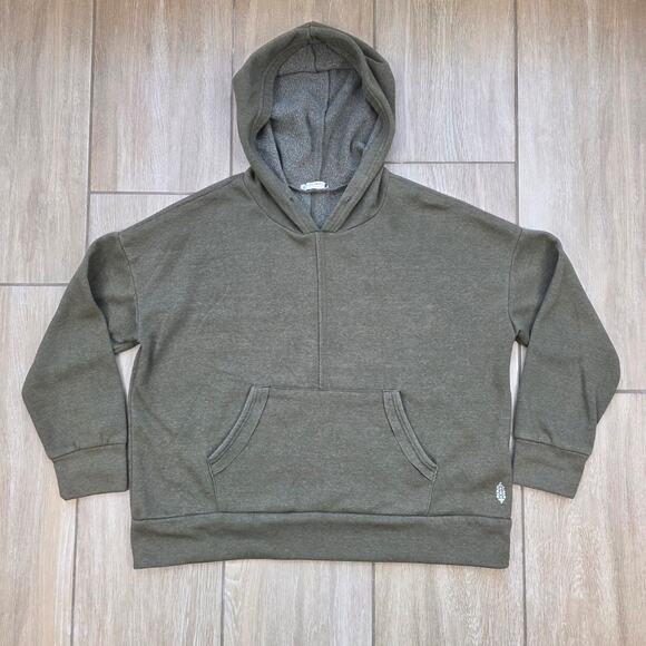 FP Movement Tops - FP Movement Hoodie Womens Medium Oversized Olive Green Pullover Sweatshirt Cozy